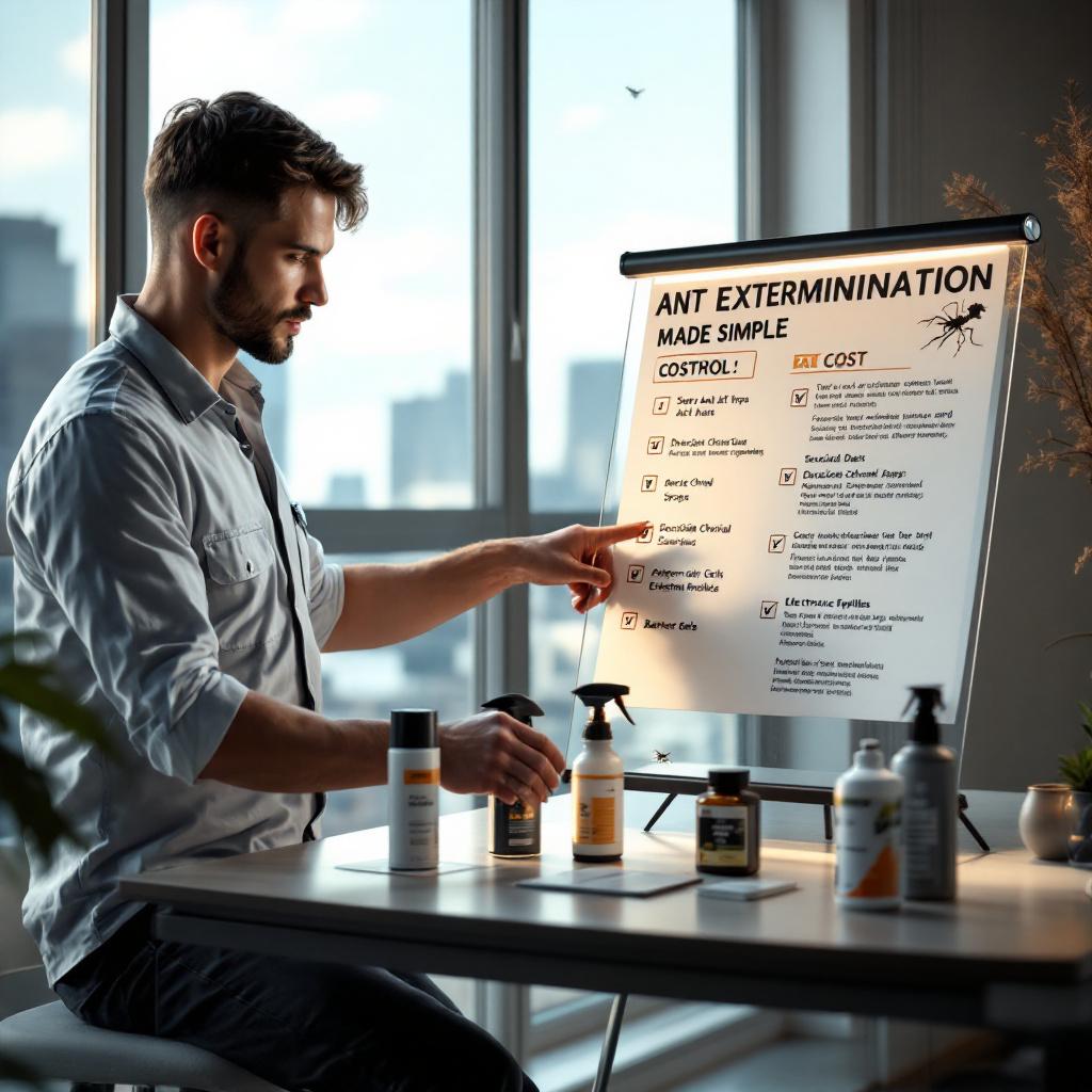 Ranking of 5 Ant Extermination Methods by Cost and Effectiveness